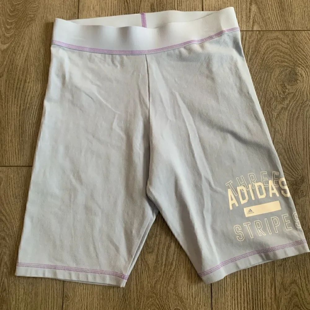 Adidas woman’s blue biker shorts